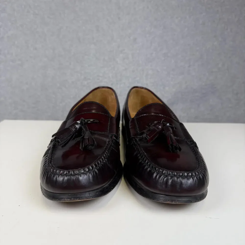 Cole Haan Men's Size 9.5D Purple Leather Slip On Dress Shoes Loafers